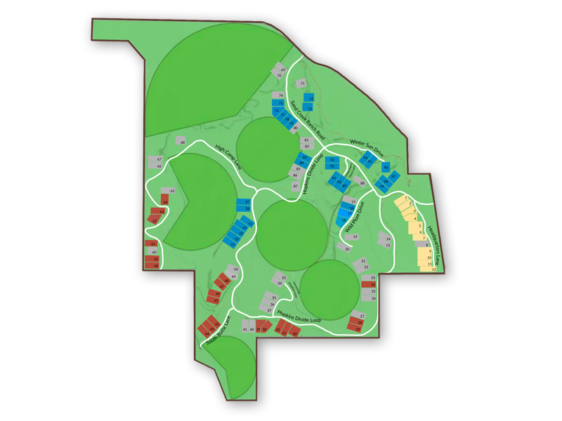 Image of The Havens at Sand Creek Ranch Homesites Map
