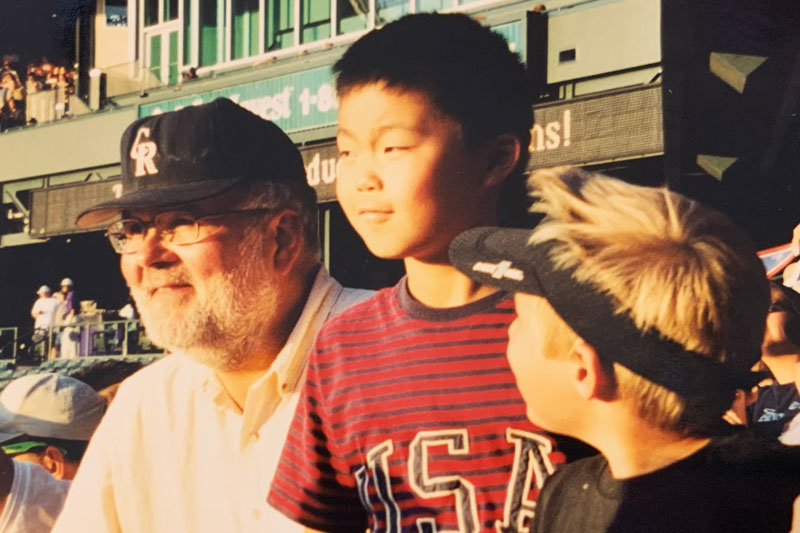 Photo of John Jenkins, founder of The Havens at Sand Creek Ranch, and son, Evan